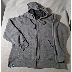 30A Dumpster Diver Hoddie Large Gray Made From Plastic Bottles